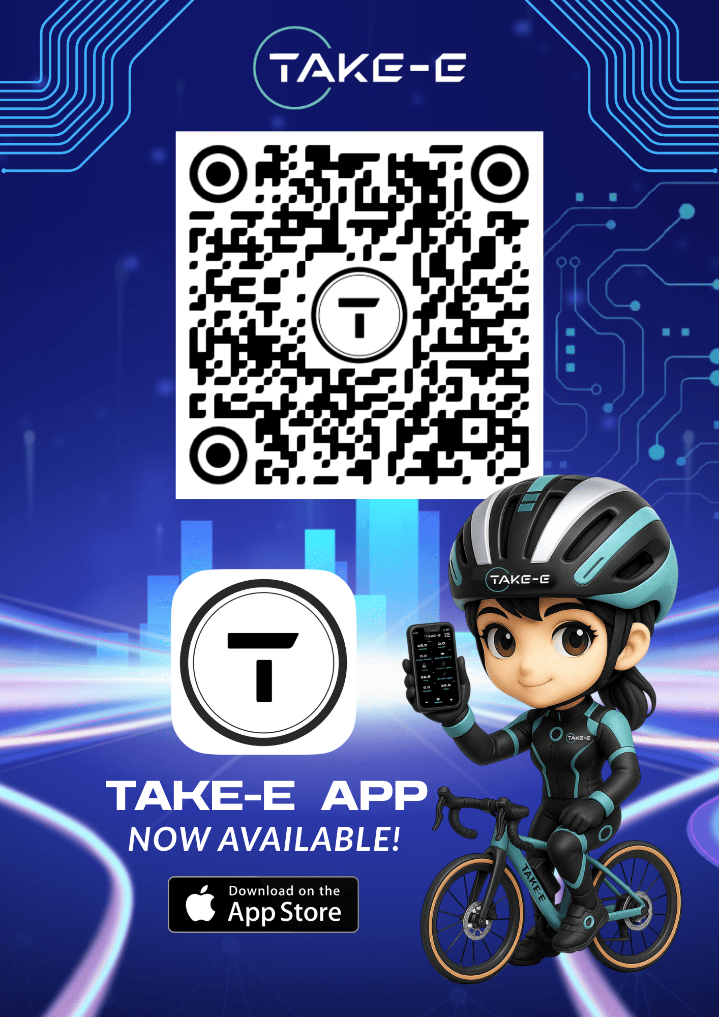 TAKE-E APP上架囉! 騎行，從此不同凡響